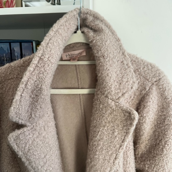 Women's Cream Teddy Coat - Picture 2 of 3